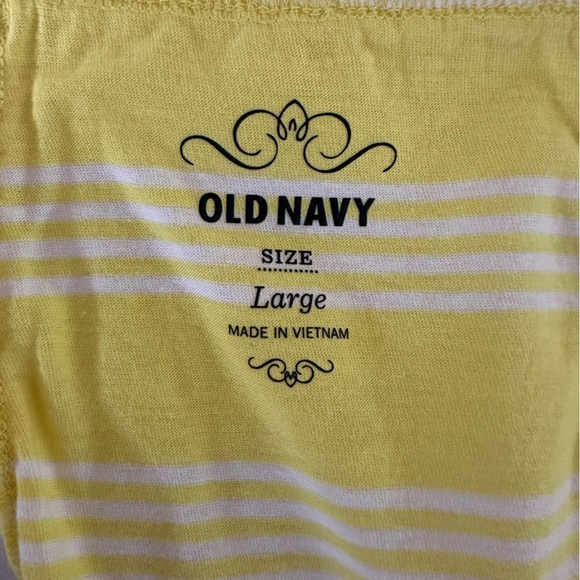 Old Navy Yellow Striped Tank Top - Picture 4 of 4